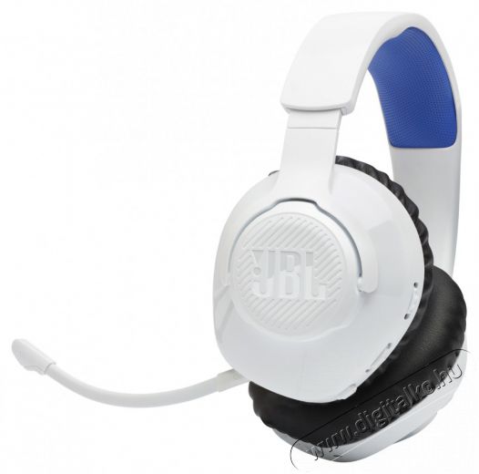 JBL Quantum 360 vezeték nélküli fehér/kék gamer headset Audio-Video / Hifi / Multimédia - Fül és Fejhallgatók - Fejhallgató mikrofonnal / headset - 515015