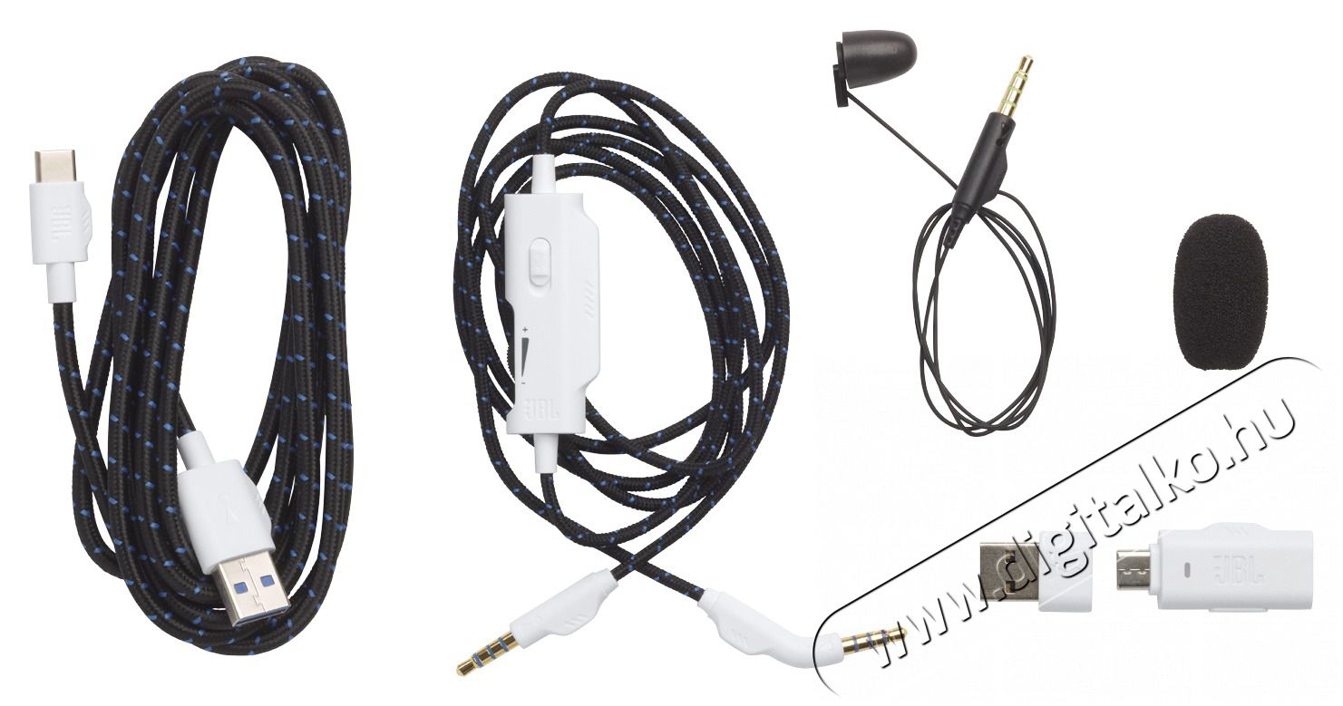 JBL Quantum P 910 WL vezet&eacute;k n&eacute;lk&uuml;li feh&eacute;r-k&eacute;k gamer headset Audio-Video / Hifi / Multim&eacute;dia - F&uuml;l &eacute;s Fejhallgat&oacute;k - Fejhallgat&oacute; - 514452