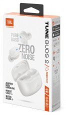 JBL Tune Buds 2 True Wireless Bluetooth zajszűrős feh&eacute;r f&uuml;lhallgat&oacute; Audio-Video / Hifi / Multim&eacute;dia - F&uuml;l &eacute;s Fejhallgat&oacute;k - F&uuml;lhallgat&oacute; - 514620