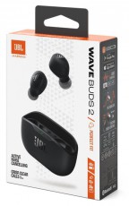 JBL Wave Buds 2 True Wireless Bluetooth aktív zajszűrős fekete fülhallgató Audio-Video / Hifi / Multimédia - Fül és Fejhallgatók - Fülhallgató - 514614