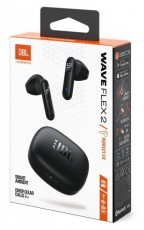 JBL Wave Flex 2 True Wireless Bluetooth fekete fülhallgató Audio-Video / Hifi / Multimédia - Fül és Fejhallgatók - Fülhallgató - 514616