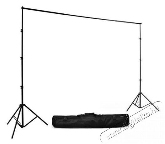 Jinbei JB10-3000FPG háttértartó szett hordtáskával Fotó-Videó kiegészítők - Háttér - Vászon háttér - 354805