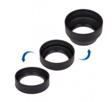 JJC Gumi napellenző 3in1 58mm - 25LS-58S Fotó-Videó kiegészítők - Objektív kiegészítő - Napellenző - 275747