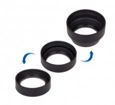 JJC Gumi napellenző 3in1 77mm - 25LS-77S Fotó-Videó kiegészítők - Objektív kiegészítő - Napellenző - 275746
