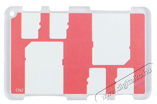 JJC MCH-SDMSD6CN memóriakártya tartó - piros Memória kártya / Pendrive - Memória kártya tartó tok - 318977