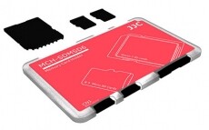 JJC MCH-SDMSD6CN memóriakártya tartó - piros Memória kártya / Pendrive - Memória kártya tartó tok - 318977