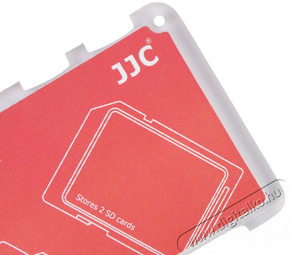JJC MCH-SDMSD6CN memóriakártya tartó - piros Memória kártya / Pendrive - Memória kártya tartó tok - 318977