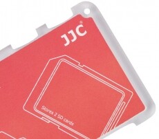 JJC MCH-SDMSD6CN memóriakártya tartó - piros Memória kártya / Pendrive - Memória kártya tartó tok - 318977