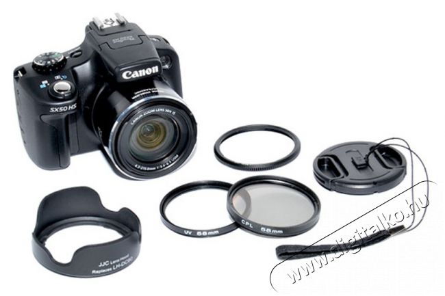JJC Canon SX50 napellenző, adapter, szűrőkészlet - 25SX50K Fotó-Videó kiegészítők - Szűrő - Szűrő készlet - 273814