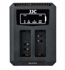 JJC DCH-LPE12 USB DUAL TÖLTŐ CANON (LP-E12) Akkuk és töltők - Li-ion akkumulátor és töltő (utángyártott) - Töltő - 354344