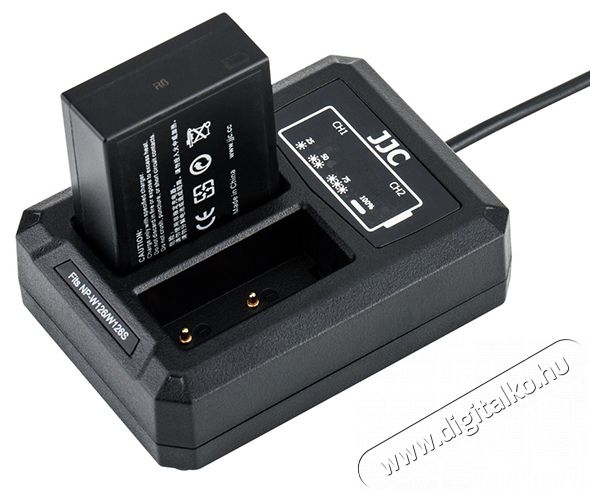 JJC DCH-NPW126 Dual USB töltő (FUJIFILM NP-W126) Akkuk és töltők - Li-ion akkumulátor és töltő (utángyártott) - Töltő - 354346