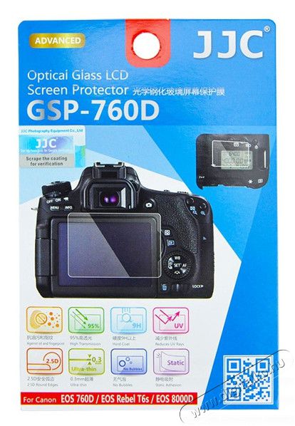 JJC GSP-760D LCD kijelző védőüveg EOS 760D-hez Fotó-Videó kiegészítők - Lcd védő - 293290