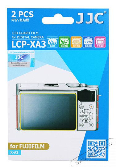 JJC LCP-XA3 LCD védő fólia Fuji X-A3 Fotó-Videó kiegészítők - Lcd védő - 318941