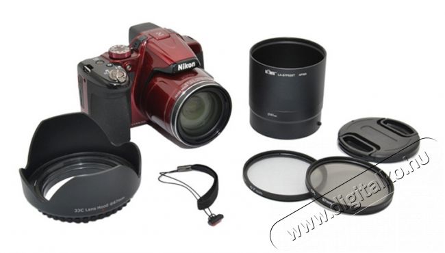 JJC Nikon P520 napellenző, adapter, szűrőkészlet - 25P520K Fotó-Videó kiegészítők - Szűrő - Szűrő készlet - 273845