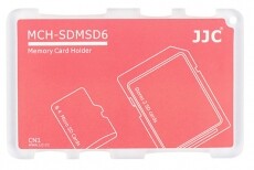 JJC MCH-SDMSD6CN memóriakártya tartó - piros Memória kártya / Pendrive - Memória kártya tartó tok - 318977