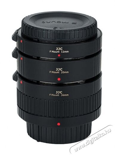 JJC AET-NS(II) Auto közgyűrű szett F 12/20/36m (Nikon) Fotó-Videó kiegészítők - Objektív kiegészítő - Közgyűrű - 354338