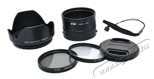 JJC MX1K Pentax MX1-hez napellenző, adapter, szűrőkészlet - 25MX1K Fotó-Videó kiegészítők - Szűrő - Szűrő készlet - 273861