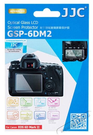 JJC GSP-6DM2 LCD védő üveg (CANON EOS 6D MARK II) Fotó-Videó kiegészítők - Lcd védő - 328049