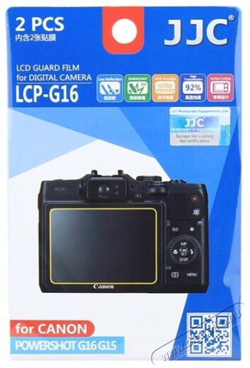 JJC LCP-G16 LCD kijelző védő fólia Fotó-Videó kiegészítők - Lcd védő - 278699