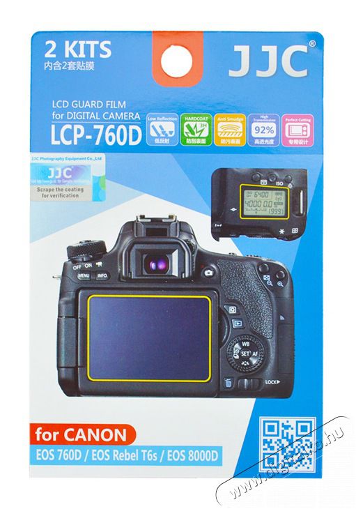 JJC LCP-760D LCD kijelző védő fólia Fotó-Videó kiegészítők - Lcd védő - 293348
