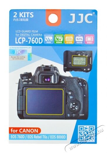 JJC LCP-760D LCD kijelző védő fólia Fotó-Videó kiegészítők - Lcd védő - 293348