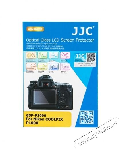JJC GSP-P1000 LCD védő üveg (Nikon P1000) Fotó-Videó kiegészítők - Lcd védő - 349557