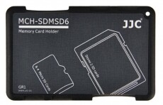 JJC MCH-SDMSD6GR memóriakártya tartó - fekete Memória kártya / Pendrive - Memória kártya tartó tok - 318978