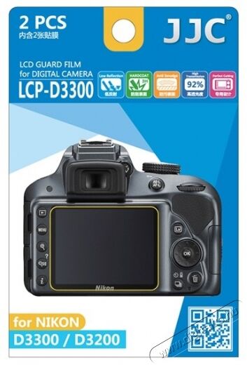JJC LCP-D3300 LCD kijelző védő fólia Fotó-Videó kiegészítők - Lcd védő - 278705