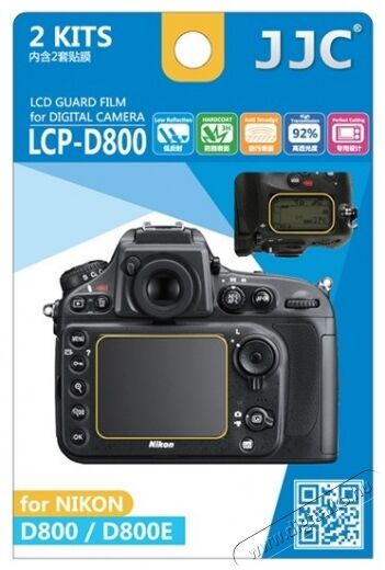 JJC LCP-D800 LCD kijelző védő fólia Fotó-Videó kiegészítők - Lcd védő - 278701