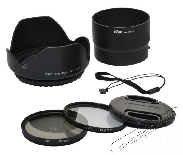 JJC Napellenző, adapter, szűrőkészlet Nikon L310/L120-hoz 67mm Fotó-Videó kiegészítők - Szűrő - Szűrő készlet - 273909