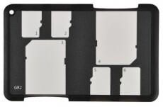 JJC MCH-SDMSD6GR memóriakártya tartó - fekete Memória kártya / Pendrive - Memória kártya tartó tok - 318978