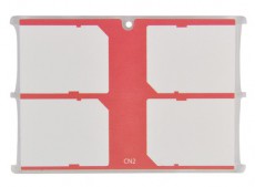 JJC MCH-SD4CN memóriakártya tartó - piros Memória kártya / Pendrive - Memória kártya tartó tok - 318975