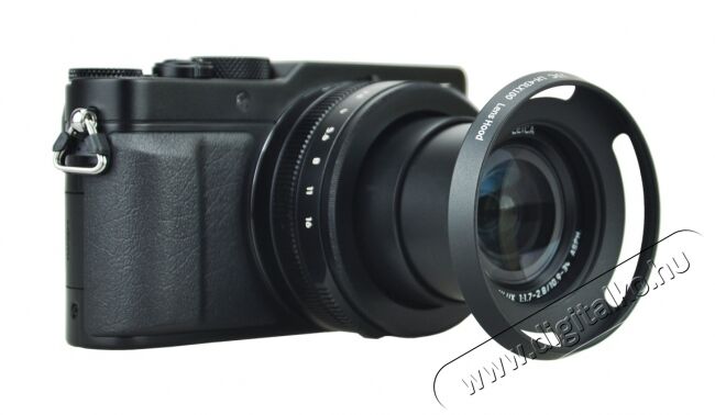 JJC LH-43LX100 (Panasonic DMC-LX100) fekete napellenző Fotó-Videó kiegészítők - Objektív kiegészítő - Napellenző - 325228