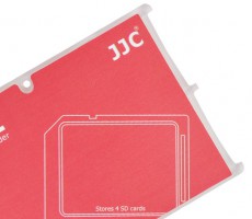 JJC MCH-SD4CN memóriakártya tartó - piros Memória kártya / Pendrive - Memória kártya tartó tok - 318975
