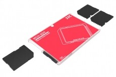 JJC MCH-SD4CN memóriakártya tartó - piros Memória kártya / Pendrive - Memória kártya tartó tok - 318975