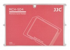 JJC MCH-SD4CN memóriakártya tartó - piros Memória kártya / Pendrive - Memória kártya tartó tok - 318975