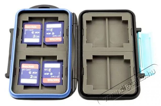 JJC memóriakártya tartó 4 CF kártyákhoz Memória kártya / Pendrive - Memória kártya tartó tok - 377367