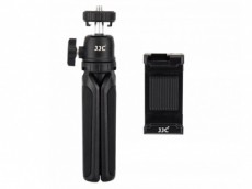 JJC TP-T1K mini állvány + smartphone adapter - fekete Mobil / Kommunikáció / Smart - Mobiltelefon kiegészítő / tok - Tartó / rögzítő / állvány - 377601