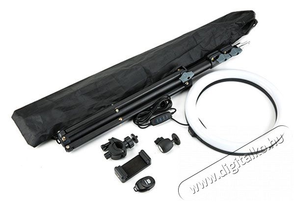 JJC ZB7 10 LED fotó-videó körlámpa kit Fotó-Videó kiegészítők - Állvány - Stúdió (vaku / lámpa) állvány - 377642