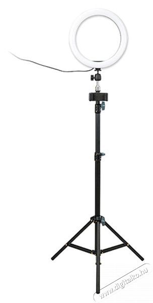 JJC ZB7 10 LED fotó-videó körlámpa kit Fotó-Videó kiegészítők - Állvány - Stúdió (vaku / lámpa) állvány - 377642