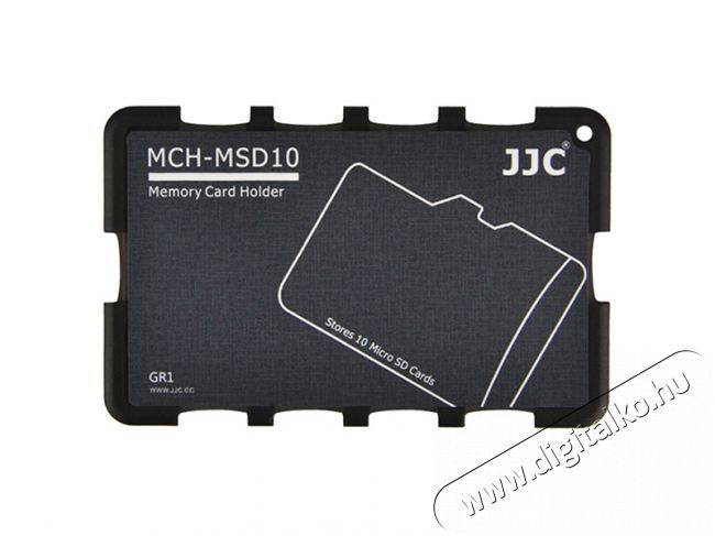 JJC MCH-MSD10GR 10db-os Micro SD kártya tartó Memória kártya / Pendrive - Memória kártya tartó tok - 376975
