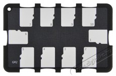 JJC MCH-MSD10GR 10db-os Micro SD kártya tartó Memória kártya / Pendrive - Memória kártya tartó tok - 376975