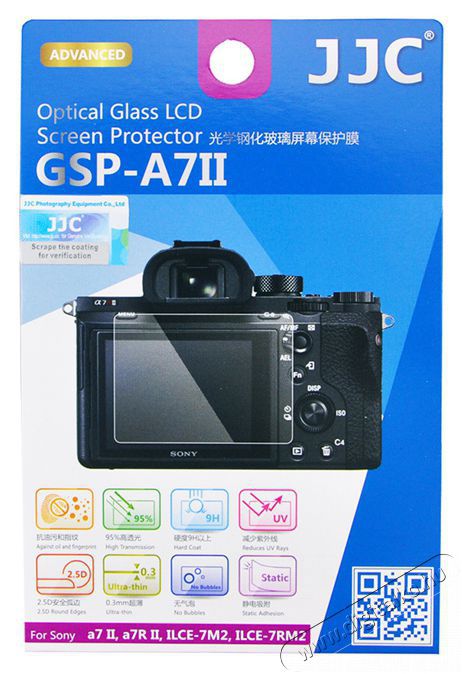 JJC GSP-A7II kijelző védő üveg Sony A7R Fotó-Videó kiegészítők - Lcd védő - 377151