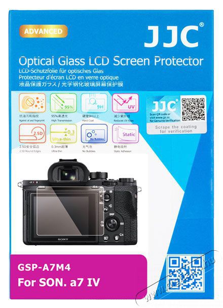 JJC GSP-A7M4 kijelző védő üveg Sony A7M4 Fotó-Videó kiegészítők - Lcd védő - 377152