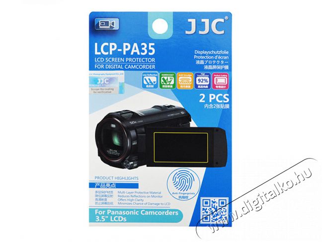 JJC LCP-PA35 kijelző védő fólia Panasonic kamerához 3,5 Fotó-Videó kiegészítők - Lcd védő - 377241
