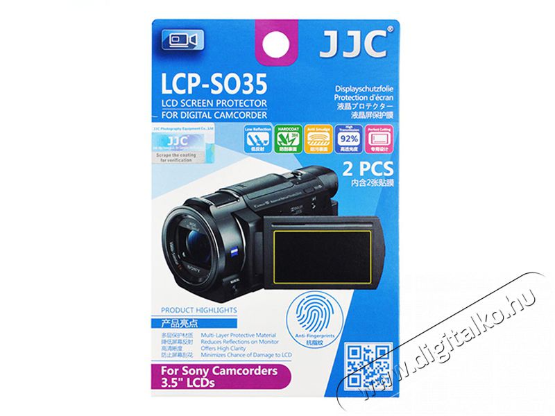 JJC LCP-SO35 LCD kijelző védő fólia Fotó-Videó kiegészítők - Lcd védő - 377242