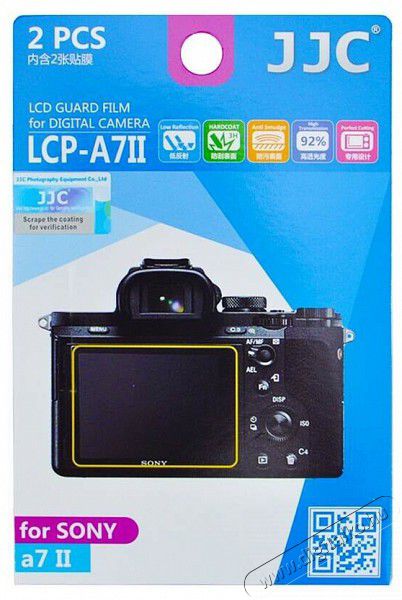 JJC LCD védő fólia Sony Alpha A7S II/A7R II/ A7 II Fotó-Videó kiegészítők - Lcd védő - 377256