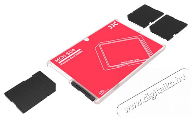 JJC MCH-SD4CN SD kártya tartó 4db-os Memória kártya / Pendrive - Memória kártya tartó tok - 377500