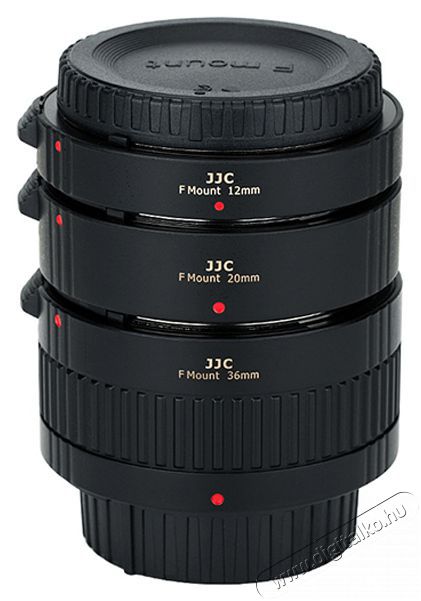 JJC AET-NS(II) automata közgyűrű szett Nikon F 12/20/36mm Fotó-Videó kiegészítők - Objektív kiegészítő - Közgyűrű - 377003