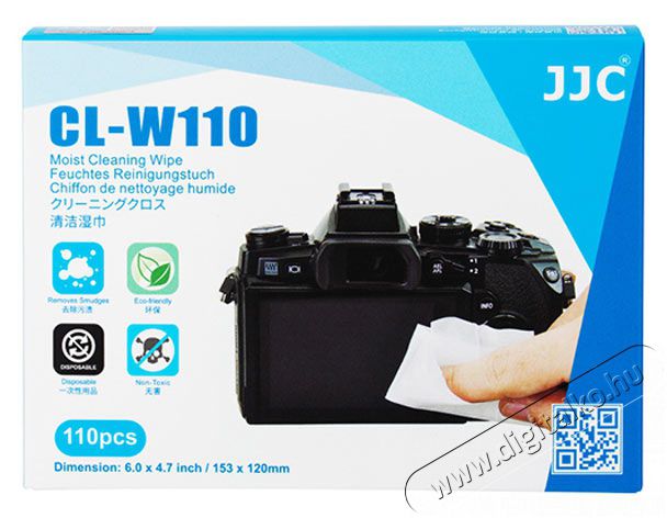 JJC CL-W110 nedves tisztító kendő 110db Fotó-Videó kiegészítők - Tisztító eszköz - 377051